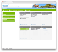 Screenshot eines Online-Kundenportals der Gasversorgung. Es zeigt Kundeninformationen incl. Kundennummer und Zählerstand. Zudem werden Bereiche für Abrechnungshistorie, Vertragsdetails und weitere Funktionen angezeigt. Die Benutzeroberfläche ist klar strukturiert und enthält Schaltflächen für persönliche Datenänderungen.